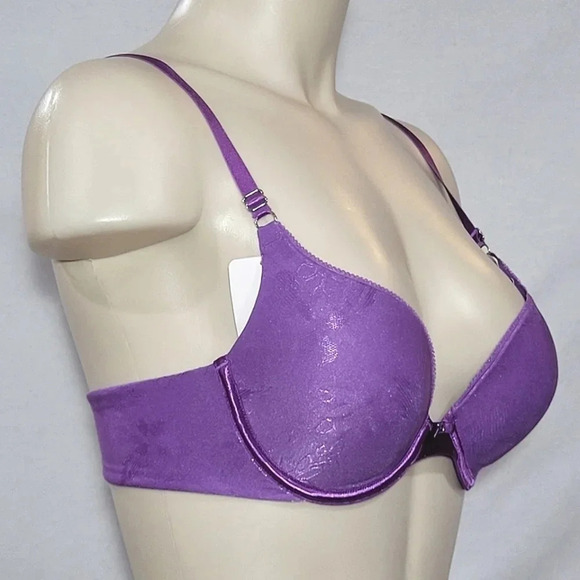 32A‎ Lily of France Extreme Ego Boost Tailored UW Bra Purple NWT - Picture 2 of 4